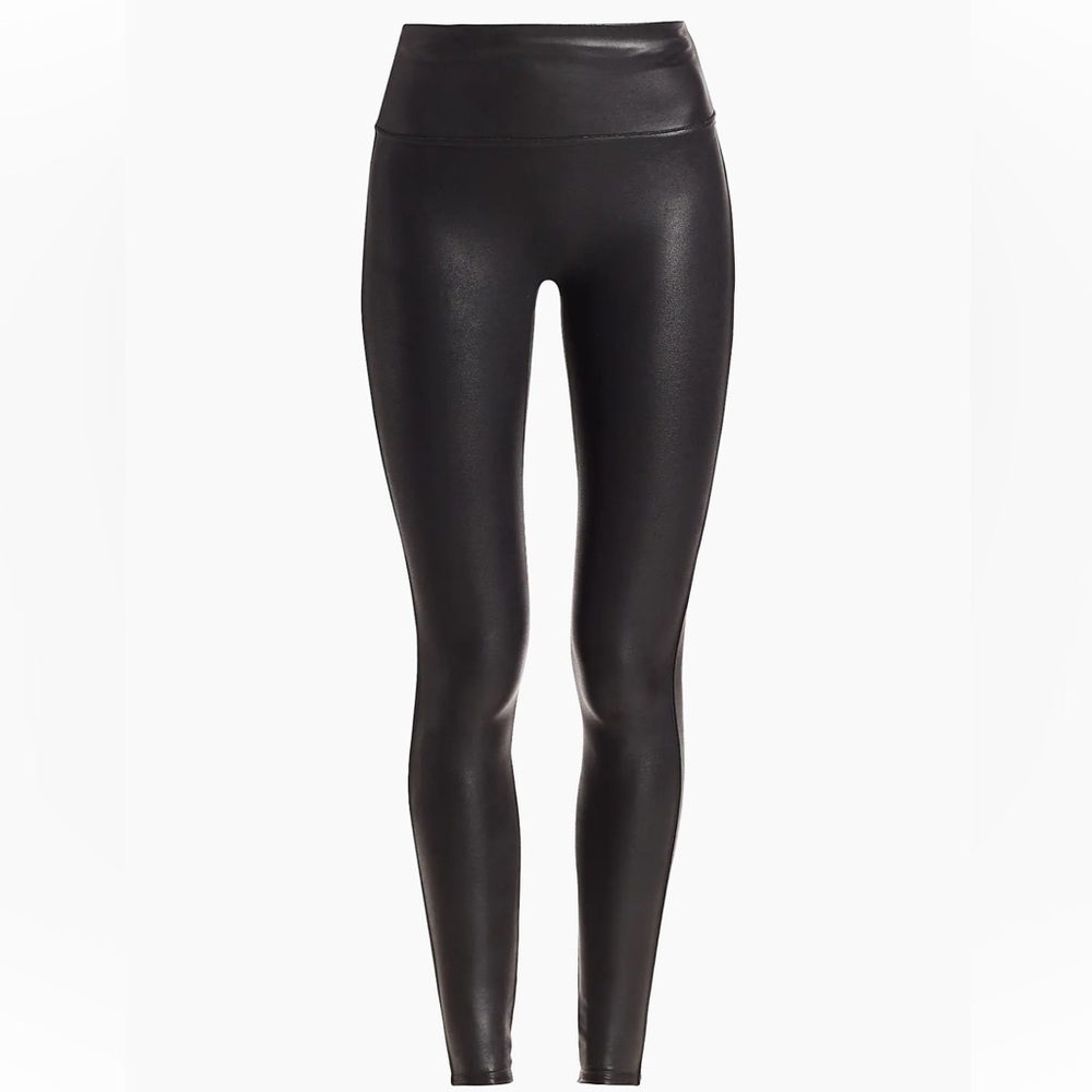 SPANX Black Faux Leather Leggings